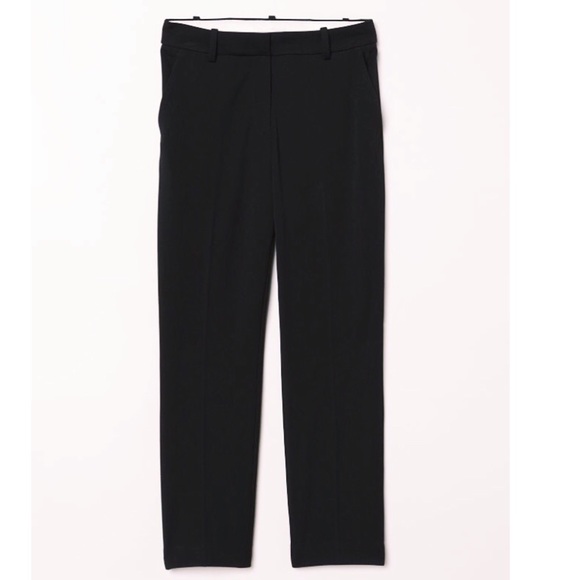 NWT H&M Black Ankle Length Slacks Trouser Pants - Picture 2 of 4